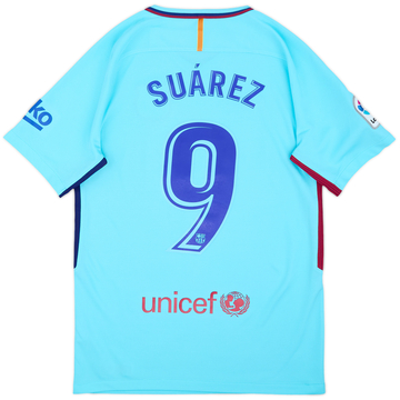2017-18 Barcelona Away Shirt Suarez #9 - 8/10 - (S)