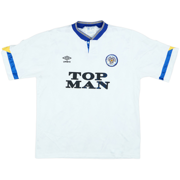 1990-91 Leeds United Home Shirt - 6/10 - (L)