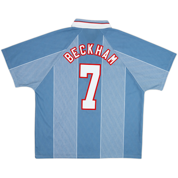 1996-97 England Away Shirt Beckham #7 - 9/10 - (XXL)