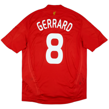 2008-10 Liverpool Home Shirt Gerrard #8 - 5/10 - (L)