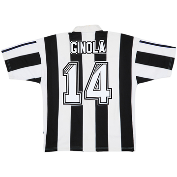 1995-97 Newcastle Home Shirt Ginola #14 - 8/10 - (S)