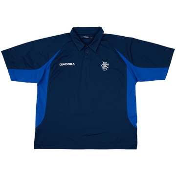 2002-03 Rangers Diadora Polo Shirt - 9/10 - (XL)