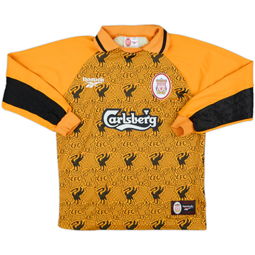 1996-97 Liverpool GK Shirt - 8/10 - (XL.Boys)
