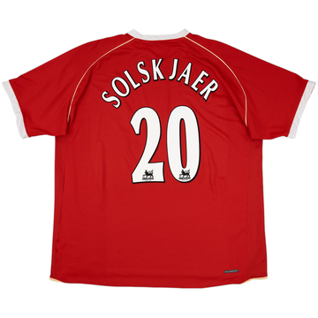 2006-07 Manchester United Home Shirt Solskjaer #20 - 9/10 - (3XL)