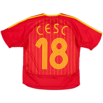 2006-08 Spain Home Shirt Cesc #18 - 9/10 - (M.Boys)