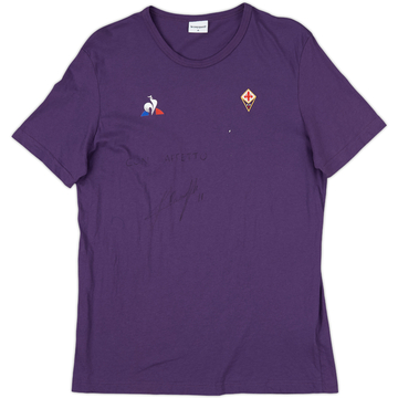 2017-18 Fiorentina Le Coq Sportif Signed Cotton Tee - 8/10 - (M)