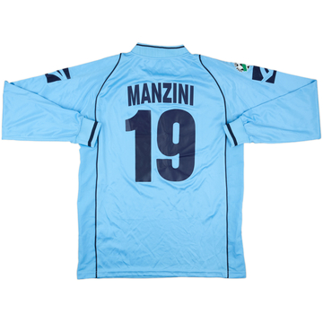 2003-04 Albinoleffe Match Issue Home L/S Shirt Manzini #19