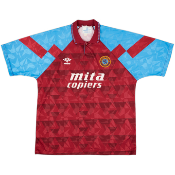 1990-92 Aston Villa Home Shirt - 8/10 - (XL)