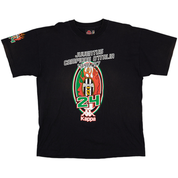 1996-97 Juventus Kappa Campioni 24 Graphic Tee - 8/10 - (XL)