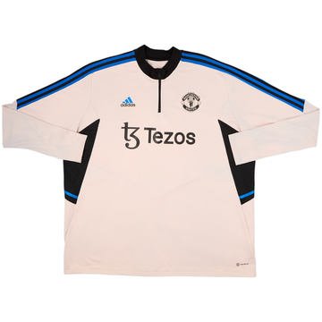 2022-23 Manchester United adidas 1/4 Zip Drill Top - 7/10 - (3XL)