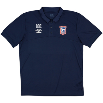 2019-20 Ipwich Staff Issue Umbro Polo Shirt 'DOC' - 9/10 - (L)