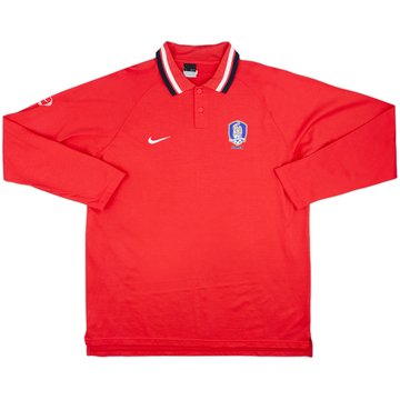 2006-08 South Korea Nike Polo L/S Shirt - 9/10 - (XXL)