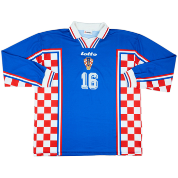 1998-01 Croatia Match Issue Away L/S Shirt #16