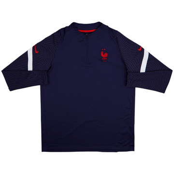 2020-21 France Nike 1/4 Zip Drill Top - 8/10 - (XL)