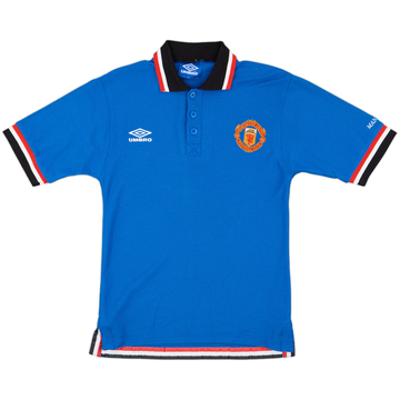1996-97 Manchester United Umbro Polo Shirt - 8/10 - (Y)