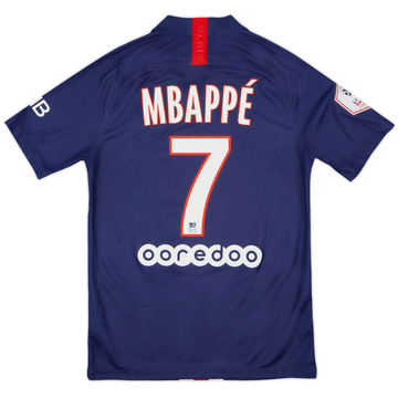 2019-20 Paris Saint-Germain Home Shirt Mbappe #7 - 10/10 - (S)