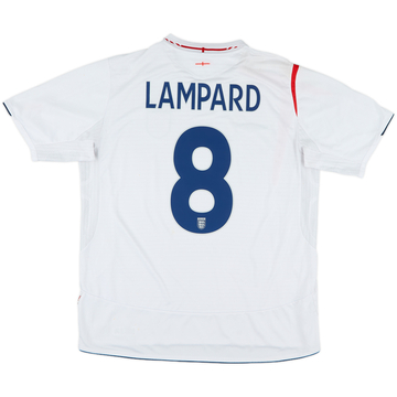 2005-07 England Home Shirt Lampard #8 - 6/10 - (XL)