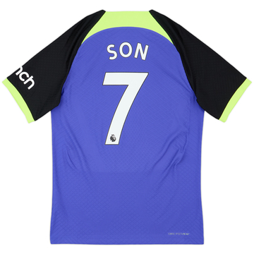 2022-23 Tottenham Authentic Vaporknit Away Shirt Son #7 - 10/10 - (S)