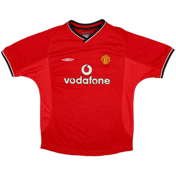 2000-02 Manchester United Home Shirt - 9/10 - (L.Boys)
