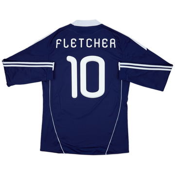 2010-11 Scotland Home L/S Shirt Fletcher #10 - 6/10 - (L)