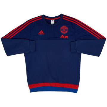 2015-16 Manchester United adidas Sweat Top - 7/10 - (M)
