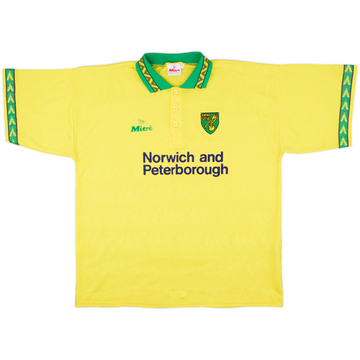 1994-96 Norwich Home Shirt - 9/10 - (XL)
