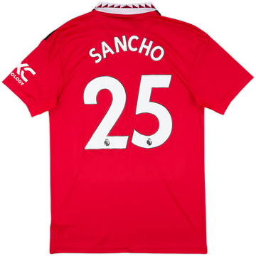 2022-23 Manchester United Home Shirt Sancho #25 - 8/10 - (M)