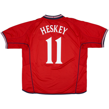 2002-04 England Away Shirt Heskey #11 - 9/10 - (XL)