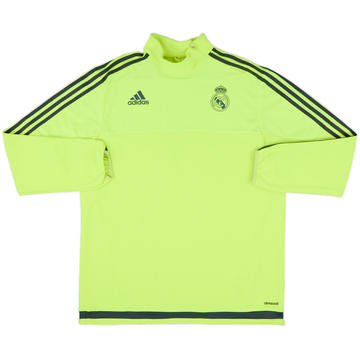 2015-16 Real Madrid adidas 1/4 Zip Drill Top - 8/10 - (L)