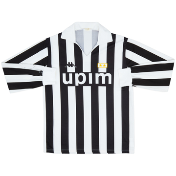 1989-90 Juventus Basic Home L/S Shirt #11 - 8/10 - (M)