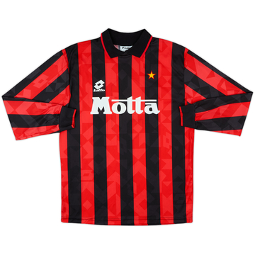 1993-94 AC Milan Home L/S Shirt #9 - 9/10 - (L)