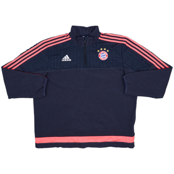 2015-16 Bayern Munich adidas 1/4 Zip Fleece Top - 9/10 - (XL)