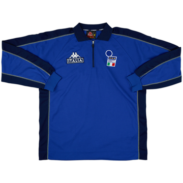 2000-01 Italy Kappa 1/4 Zip L/S Polo - 6/10 - (XL)