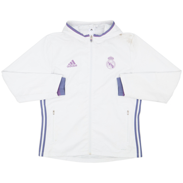 2016-17 Real Madrid adidas Hooded Track Jacket - 6/10 - (L)