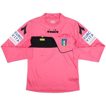 2018-19 Italy Diadora Referee L/S Shirt - 9/10 - (XS)