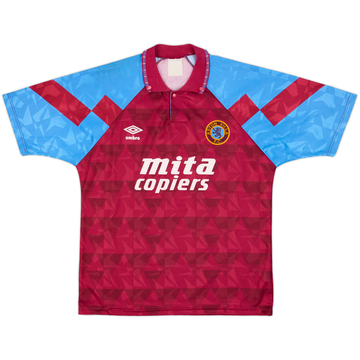 1990-92 Aston Villa Home Shirt - 8/10 - (L)
