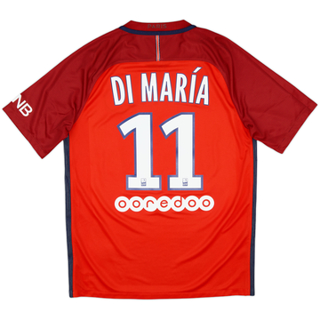 2016-17 Paris Saint-Germain Away Shirt Di Maria #11 - 8/10 - (M)