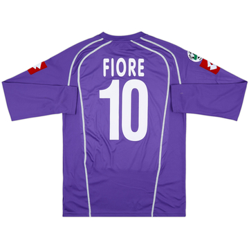 2005-06 Fiorentina Match Issue Home L/S Shirt Fiore #10