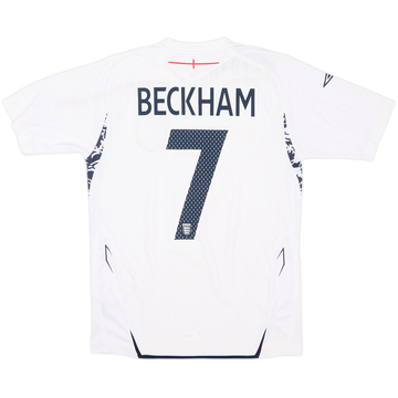 2007-09 England Home Shirt Beckham #7 (S)