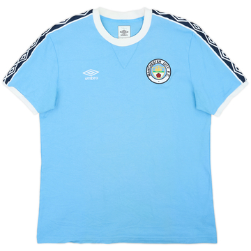 Camiseta Umbro 'Diamond Series' de Algodón Estilo Retro del Manchester City 2010-11 - 8/10 - (L)