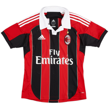 2012-13 AC Milan Home Shirt - 4/10 - (13-14 Years)