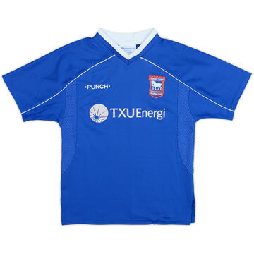 2001-02 Ipswich Home Shirt - 8/10 - (9-10 Years)