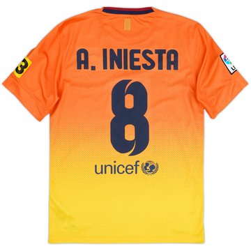 2012-13 Barcelona Away Shirt A.Iniesta #8 - 8/10 - (S)