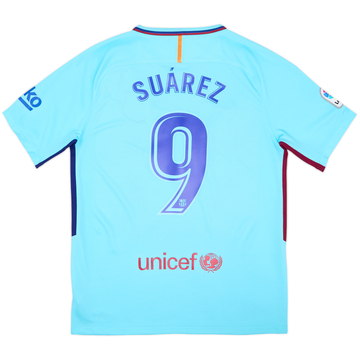 2017-18 Barcelona Away Shirt Suarez #9 - 6/10 - (M)
