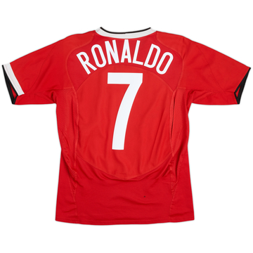 2004-06 Manchester United Home Shirt Ronaldo #7 - 8/10 - (13-15 Years)
