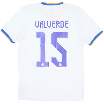 2021-22 Real Madrid Home Shirt Valverde #15 - 8/10 - (S)
