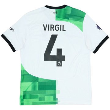 2023-24 Liverpool Away Shirt Virgil #4 - 8/10 - (L)