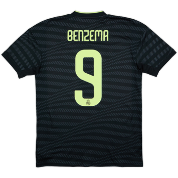 2022-23 Real Madrid Third Shirt Benzema #9 - 7/10 - (M)