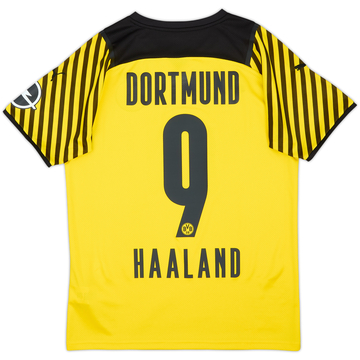 2021-22 Borussia Dortmund Home Shirt Haaland #9 - 9/10 - (S)