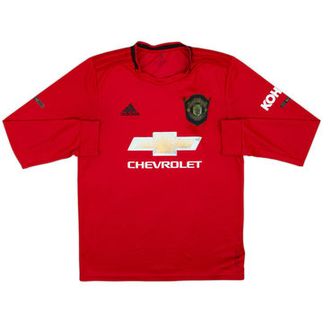 2019-20 Manchester United Home L/S Shirt - 5/10 - (M)